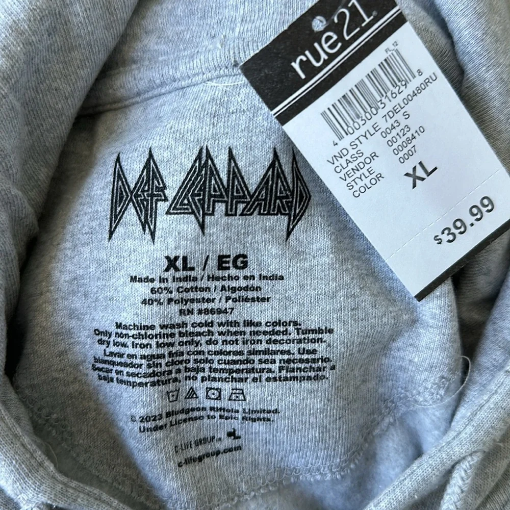 Def Leppard Hoodie NWT - Picture 5 of 5